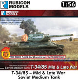 Rubicon Models T-34/85 280021 plastic kit 1:56