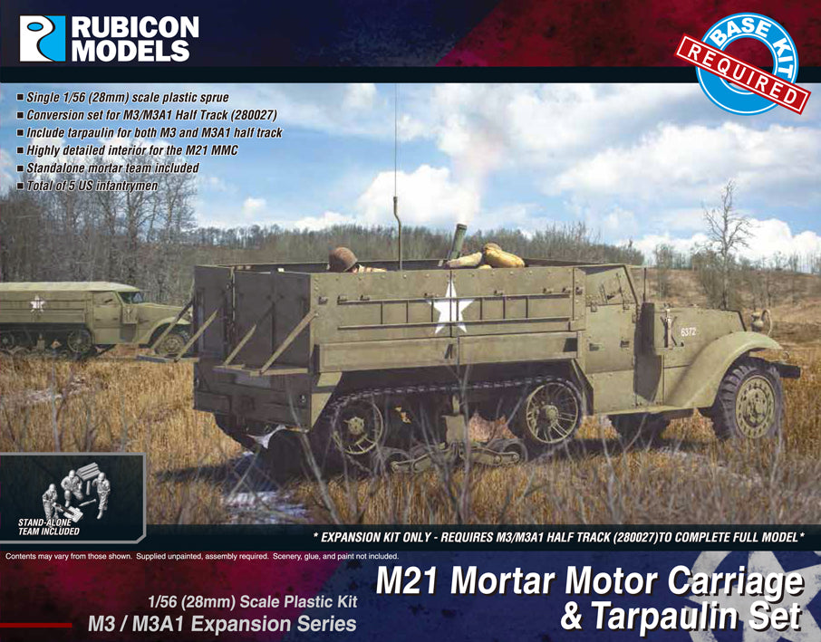 Rubicon Models M3/M3A1 Expansion - M21 MMC & Tarpaulin Set