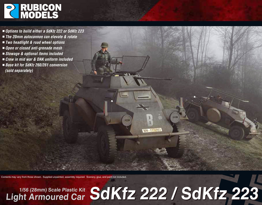Rubicon Models SdKfz 222/223 Light Armoured Car