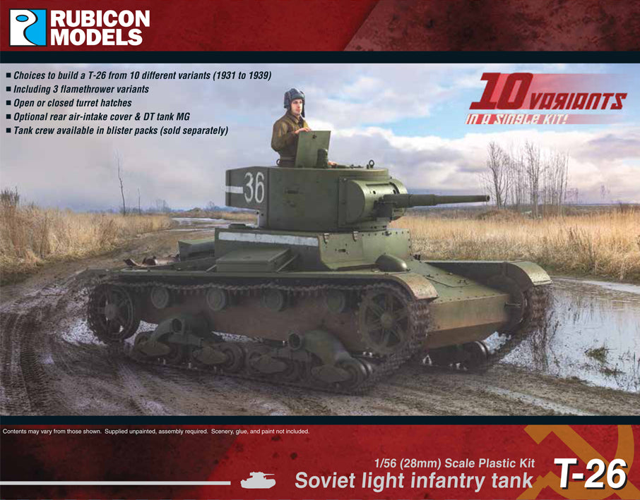Rubicon Models Soviet T-26 Light Infantry Tank
