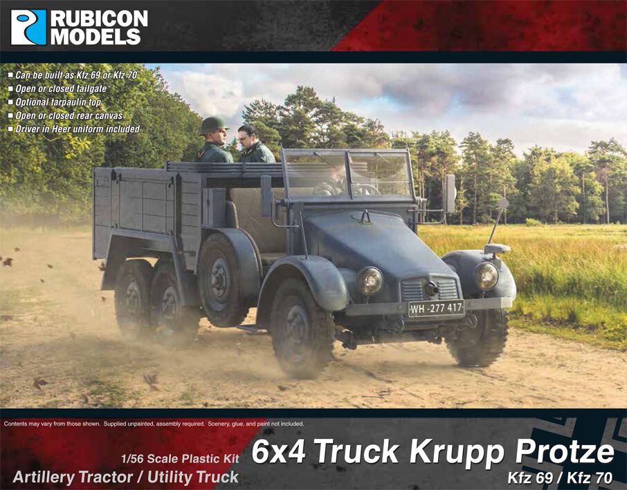 Rubicon Models Krupp Protze Ktz 69/70 6x4 Truck
