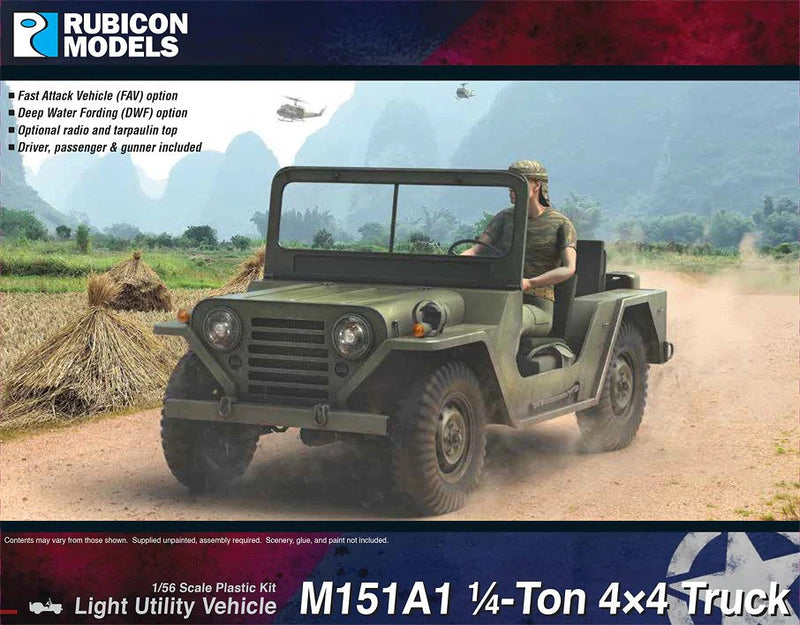 Rubicon Models 1/56 M151A1 4X4 UTILITY TRUCK Kit 280124