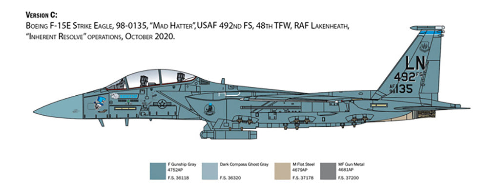 Italeri 1/48 F-15E Strike Eagle Kit 2803