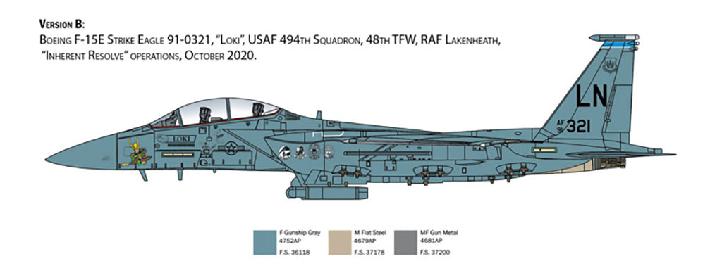 Italeri 1/48 F-15E Strike Eagle Kit 2803