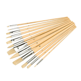 Silverline Artists Paint Brush Set 12pceMixed Tips