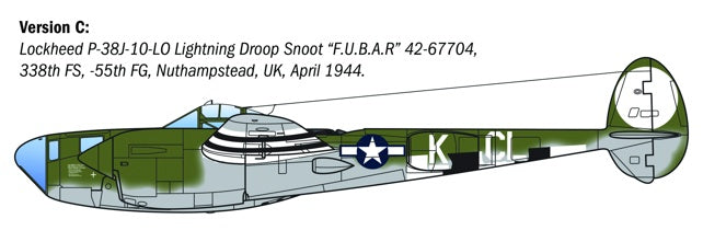 ITALERI P-38J Lockheed Lightening Kit 2834