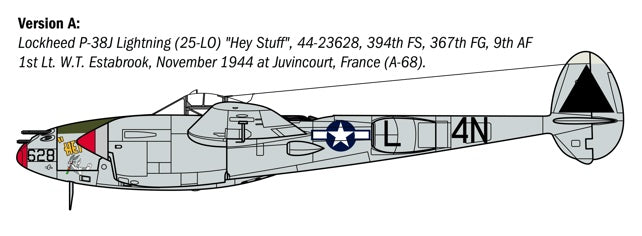 ITALERI P-38J Lockheed Lightening Kit 2834