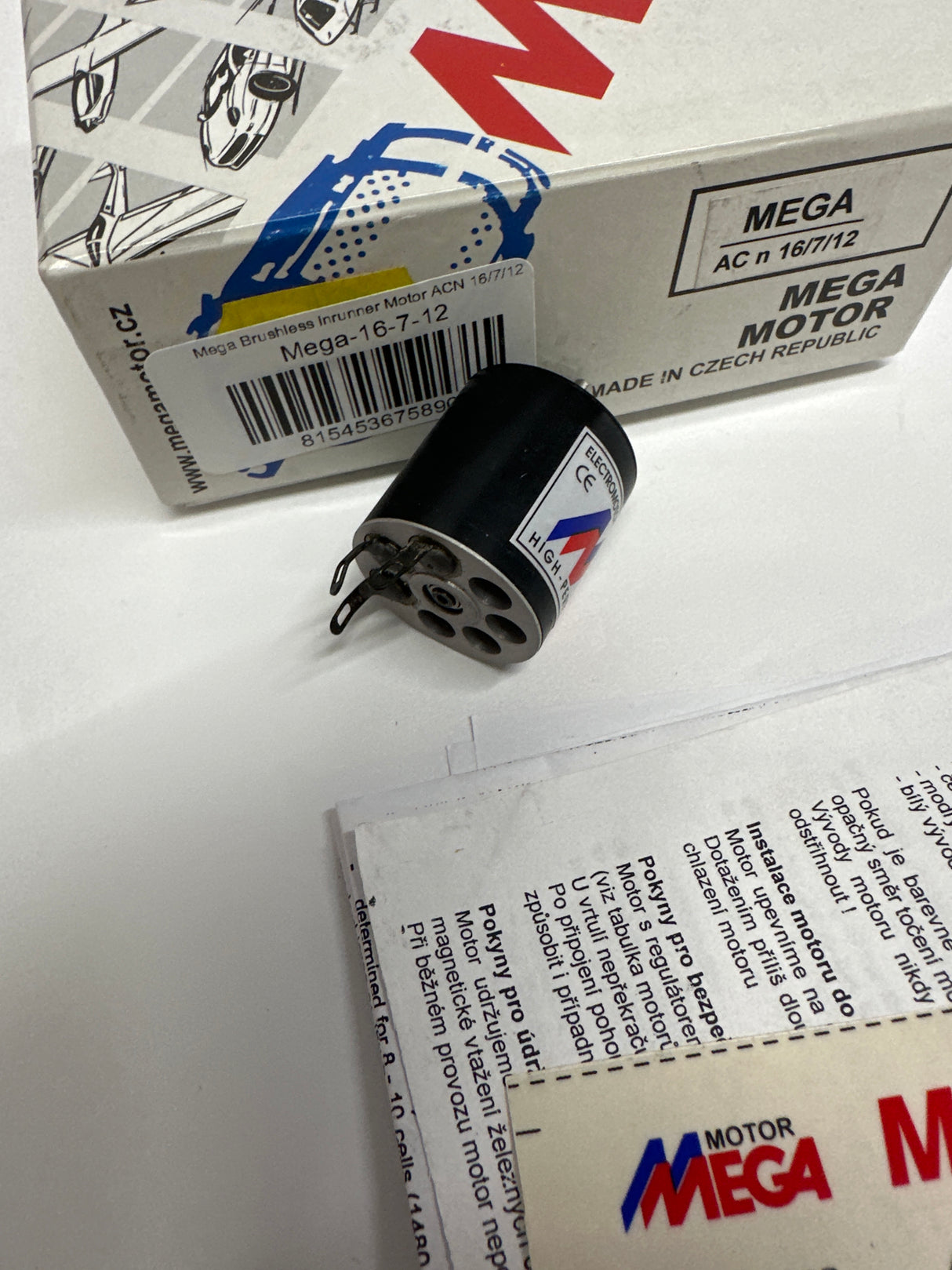 Mega Brushless inrunner Motor ACN 16/7/12