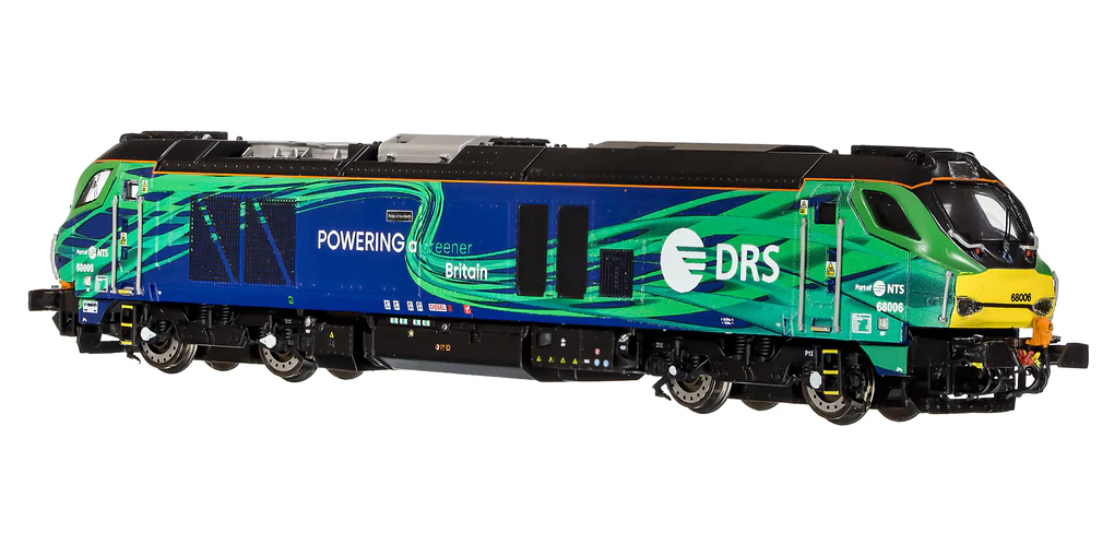 Dapol N Gauge DCC Ready Class 68 Pride of the North 68006 New DRS/NTS Green 2D-022-016