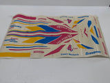 Graupner Uni Star Decals - Blue/Yellow/Pink