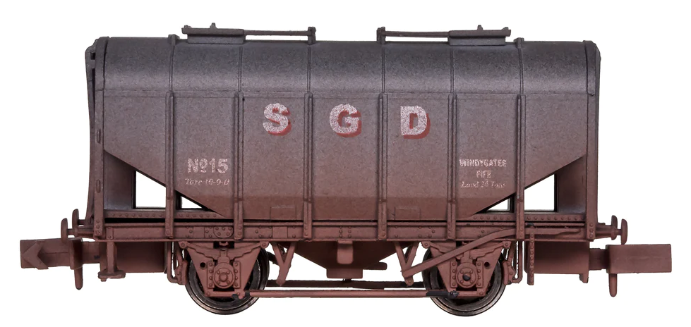 Dapol N Gauge Bulk Grain Hopper SGD 15 Weathered 2F-036-054