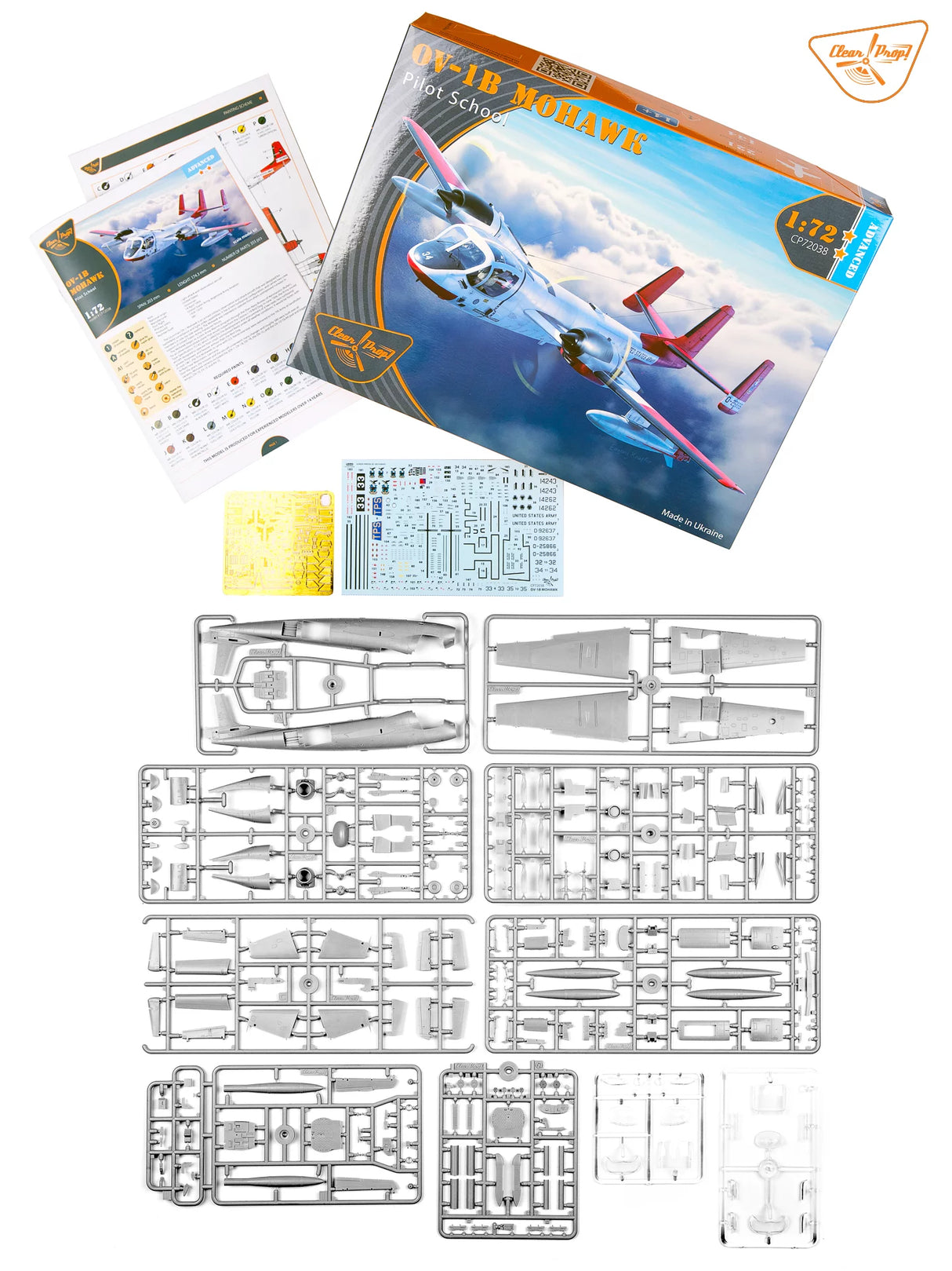 ClearProp 1/72 1/72 OV-1B Mohawk Pilot School Kit CP72038