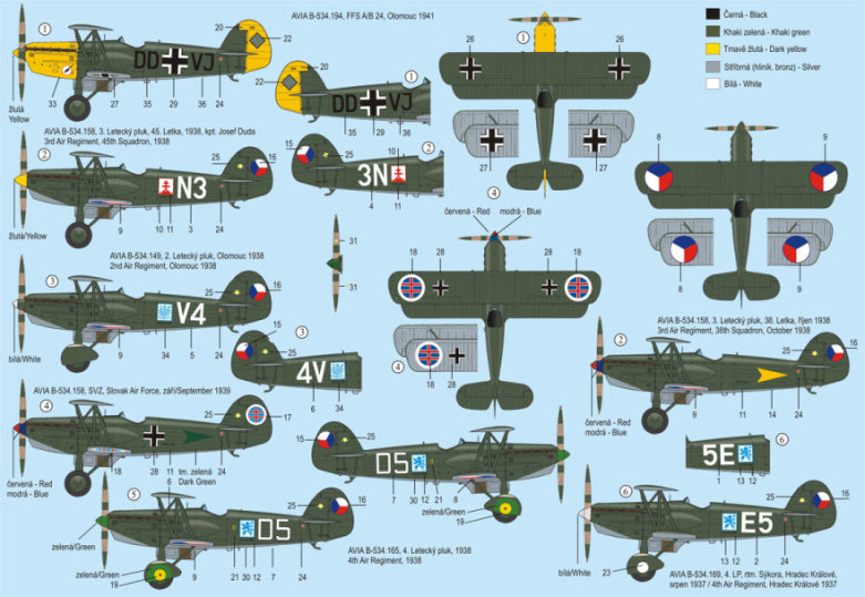 RS MODELS 1/72 Avia B-534 3rd version kit 92079