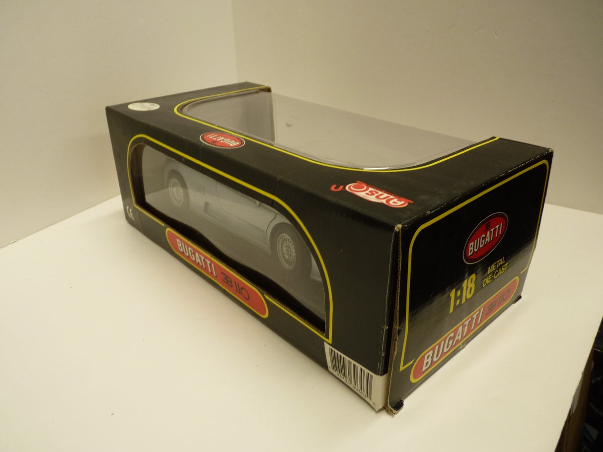 Die Cast Model 1/18 scale Anson Bugatti EB 110 Silver 30303-W Second Hand