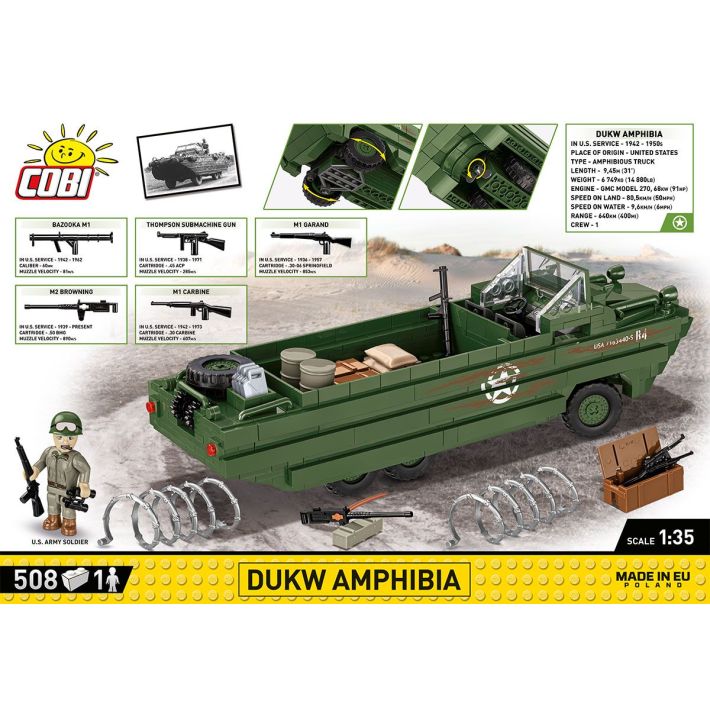 COBI DUKW Amphibia 3110 (508 Blocks)