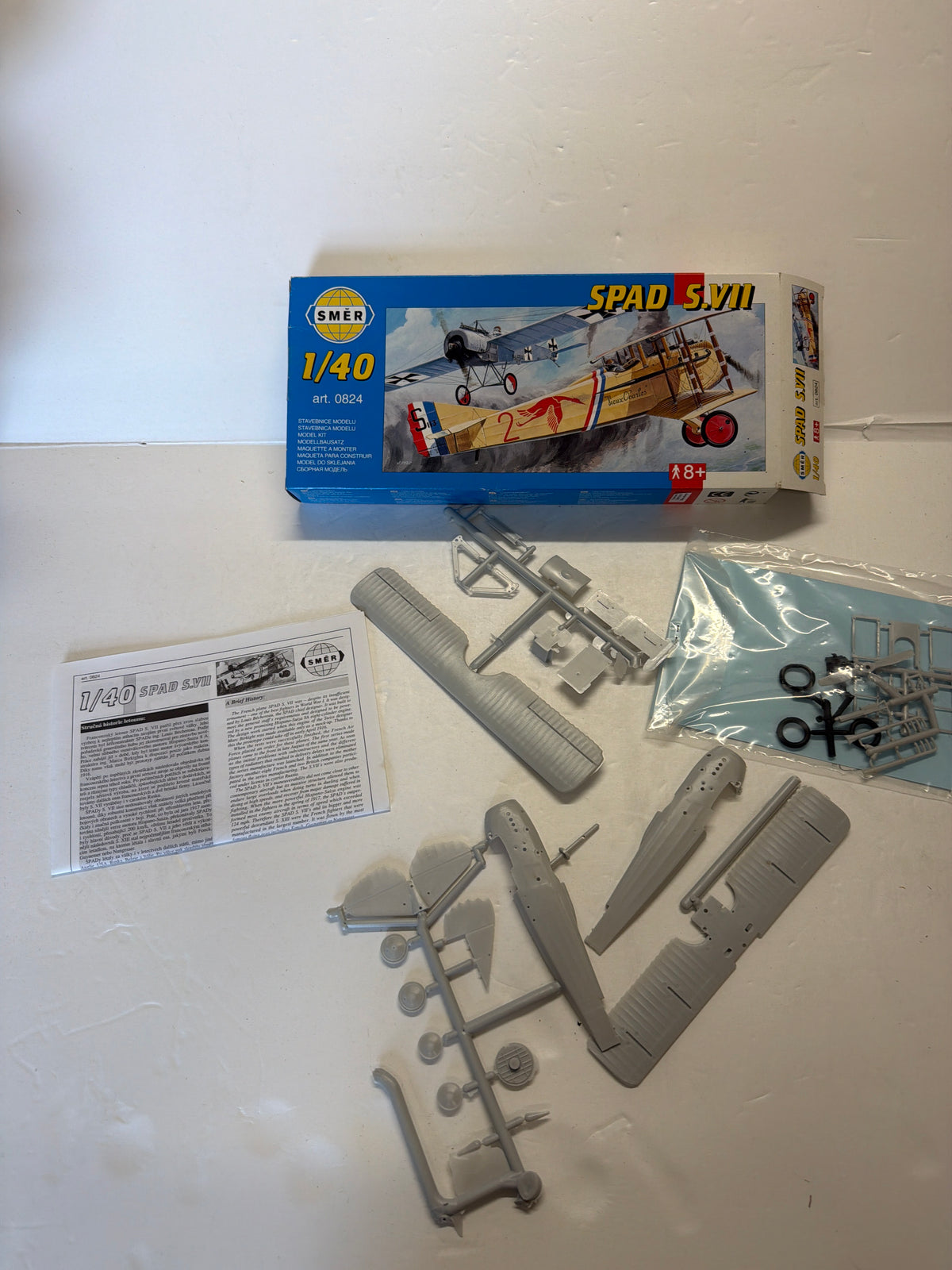 Smer Spad S.VII 1:40 scale Plastic Model Kit