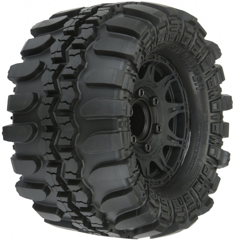 1/10 Interco Supr Swmpr F/R 2.8 MT Tires Mounted 12mm Blk R