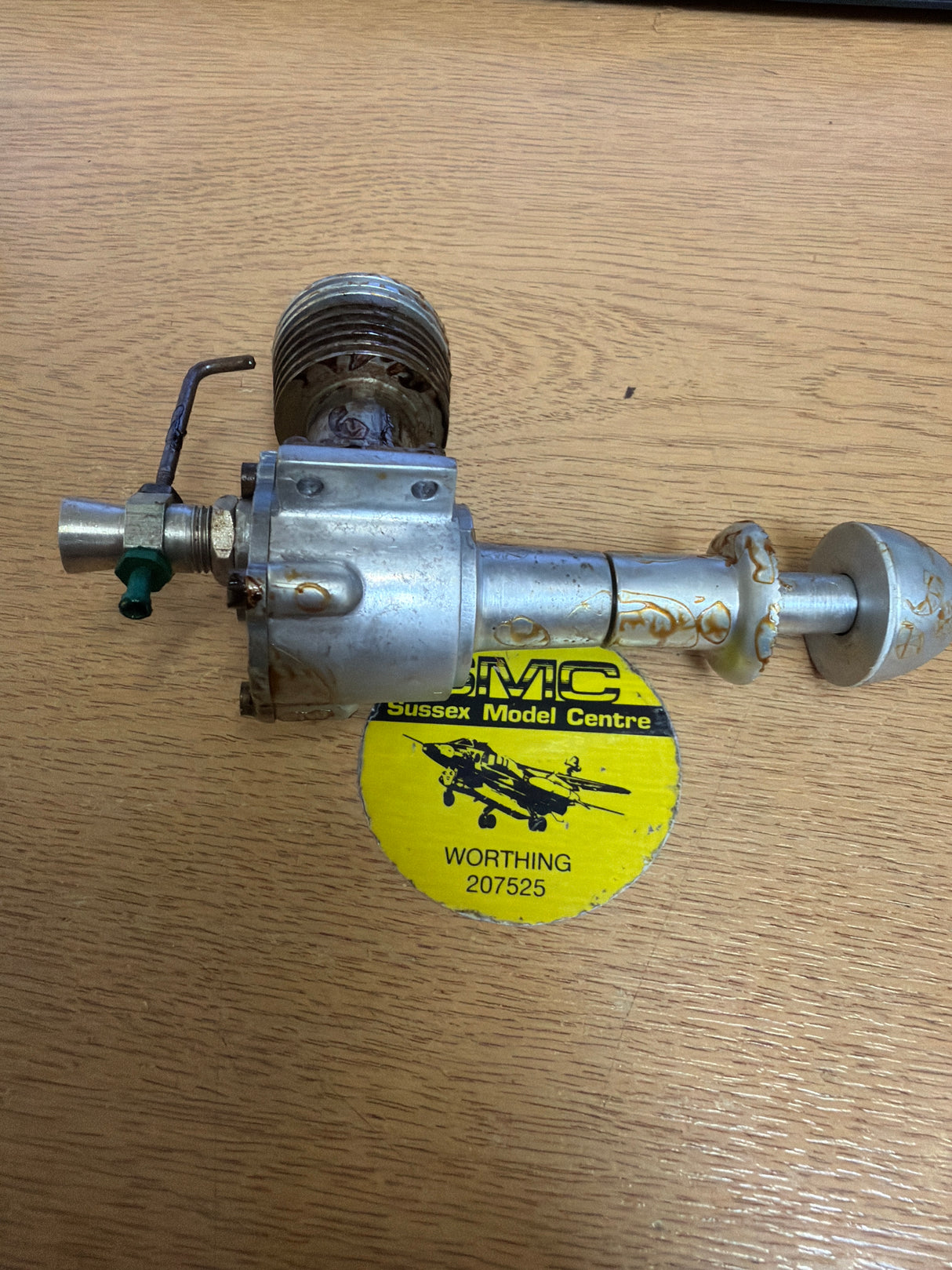ED 3.46 CC Hunter Long Crank shaft Vintage Model Engine Diesel Second Hand (Box 109)