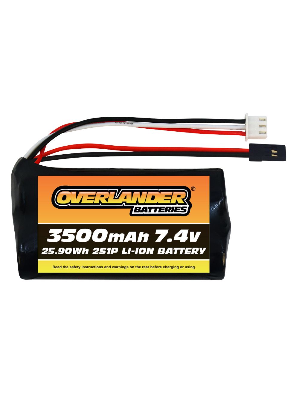 Overlander 3500mAh 7.4V 2S1P Samsung 18650 Li-Ion Battery