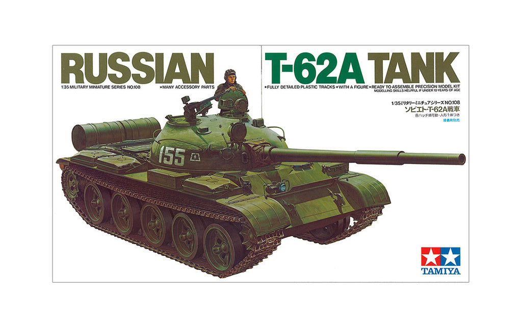 Tamiya 1/35 Russian T-62A Tank Kit 35108