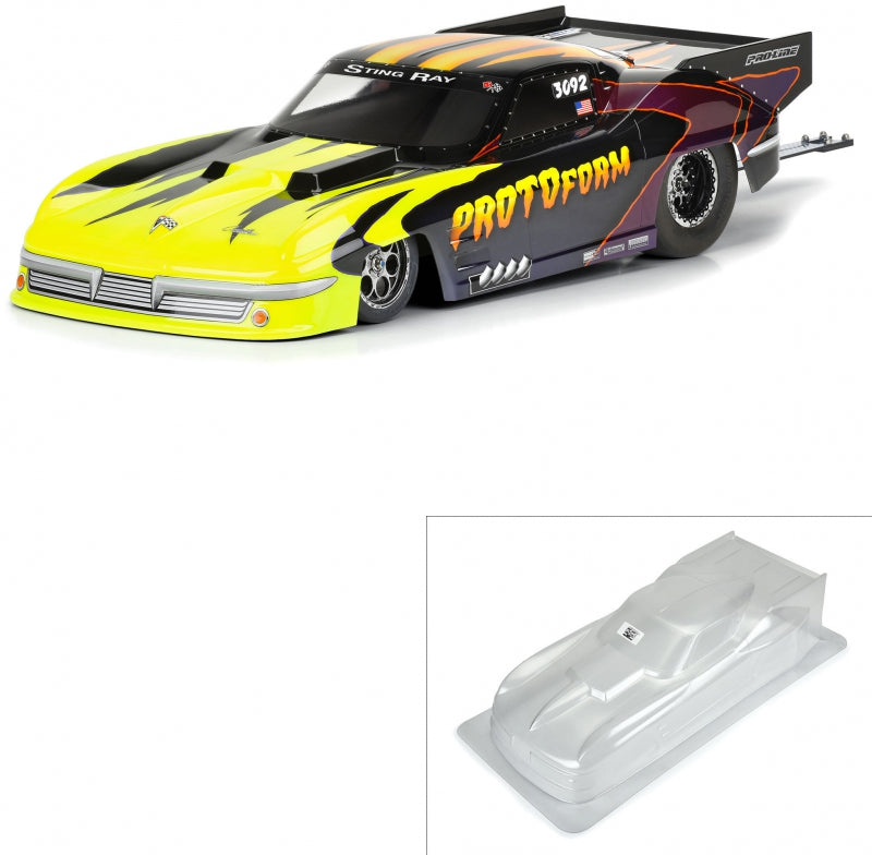 1/10 1963 Chevrolet Corvette Stingray Pro Mod Clear Body: Dr