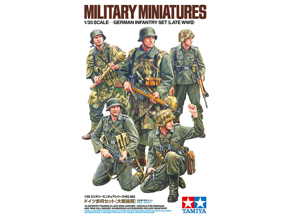 Tamiya 1/35 German Infantry Set (Late WWII) 35382