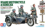 Tamiya 1/35 KS600 Motorcycle & Sidecar - 35384