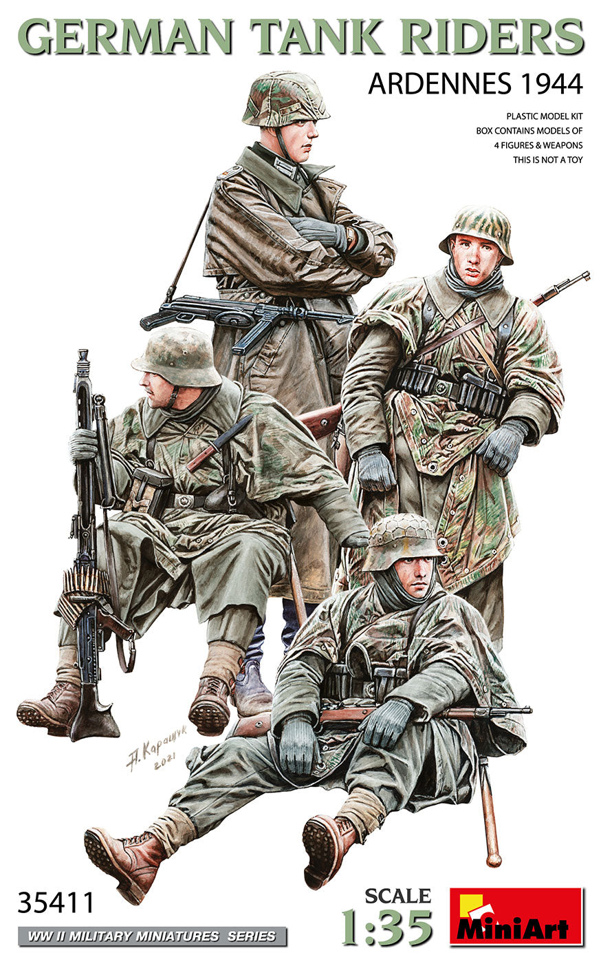 MiniArt 1/35 GERMAN TANK RIDERS ARDENNES 1944 35411