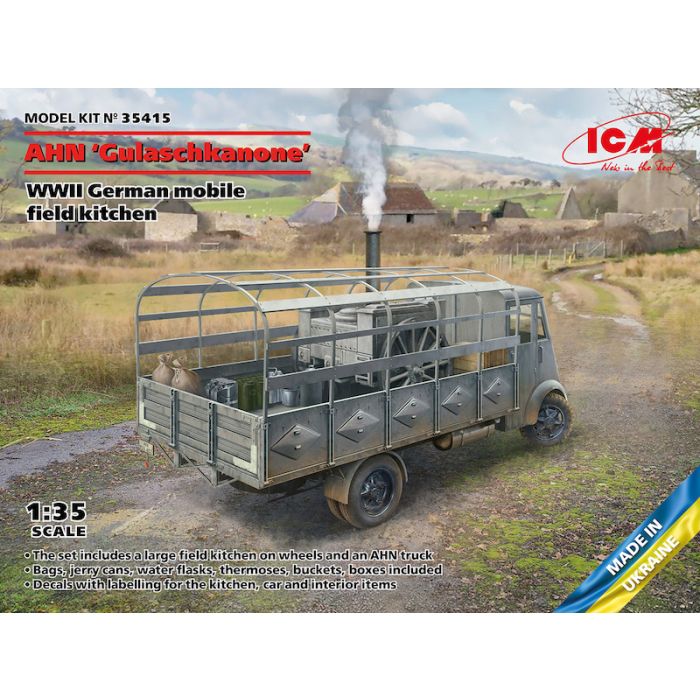 ICM 1/35 WWII German Mobile Field Kitchen LKW AHN Gulaschkanone 35415