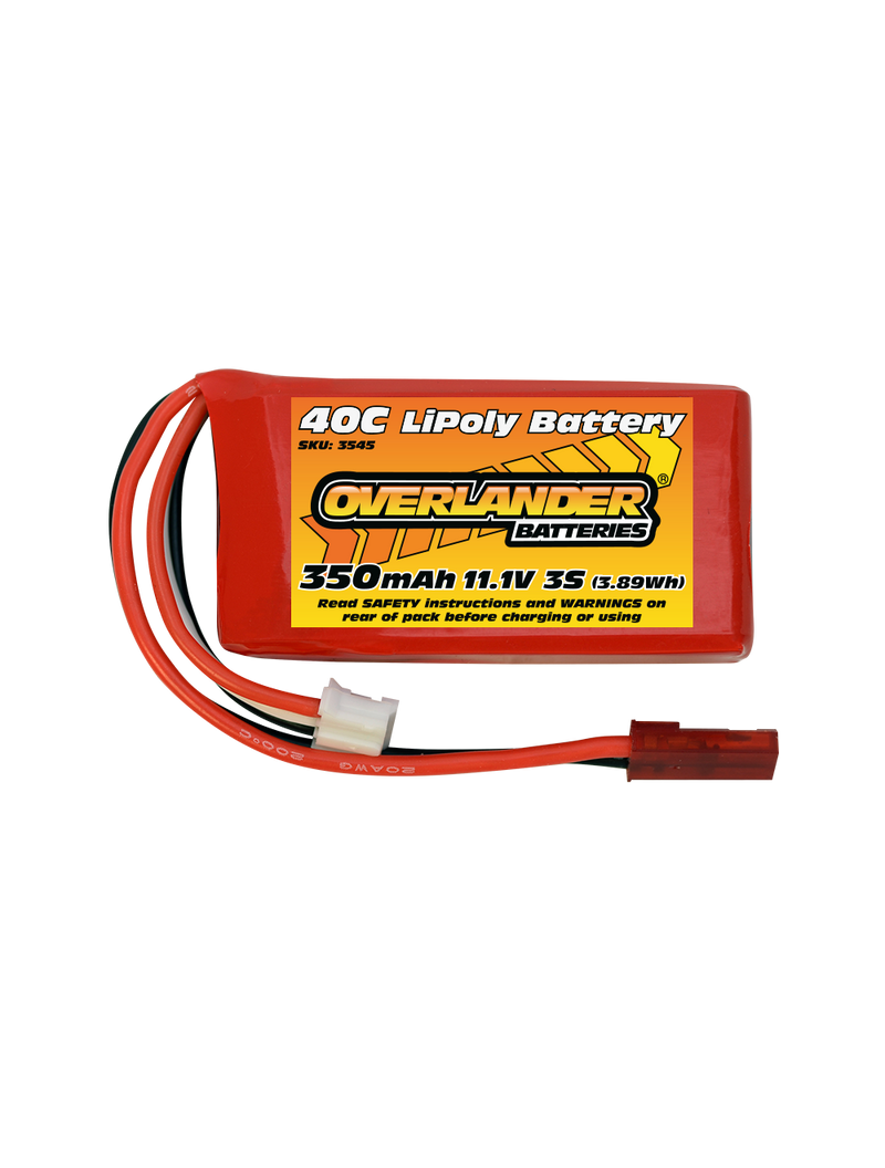 Overlander 350mAh 11.1V 3S 40C LiPo Battery