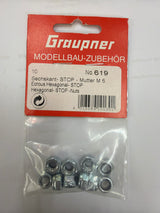 Graupner M6 Nyloc Nuts 10pcs 619