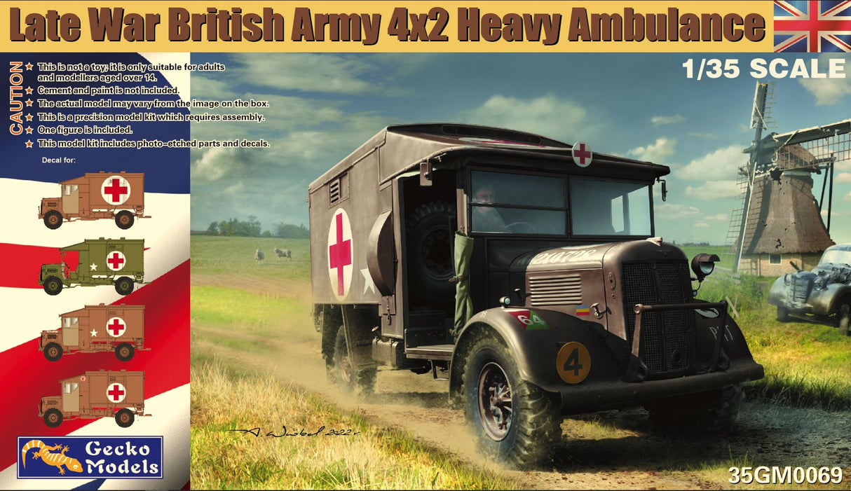 GECKO 1/35 BritishArmy 4x2 Heavy Abulance (Late WWII) 35GM0069