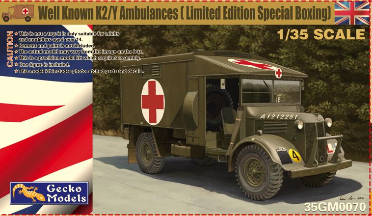 GECKO Special 1/35 K2 Ambulance with Allied Stretcher Set included 35GM0070S