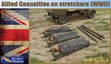 GECKO MODELS 1/35 Allied Casualties on Stretchers (WWII) Kit 35GM0049