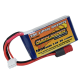 Overlander 1000mAh 7.4V 2S 30C Lipo Battery - PH 2.0