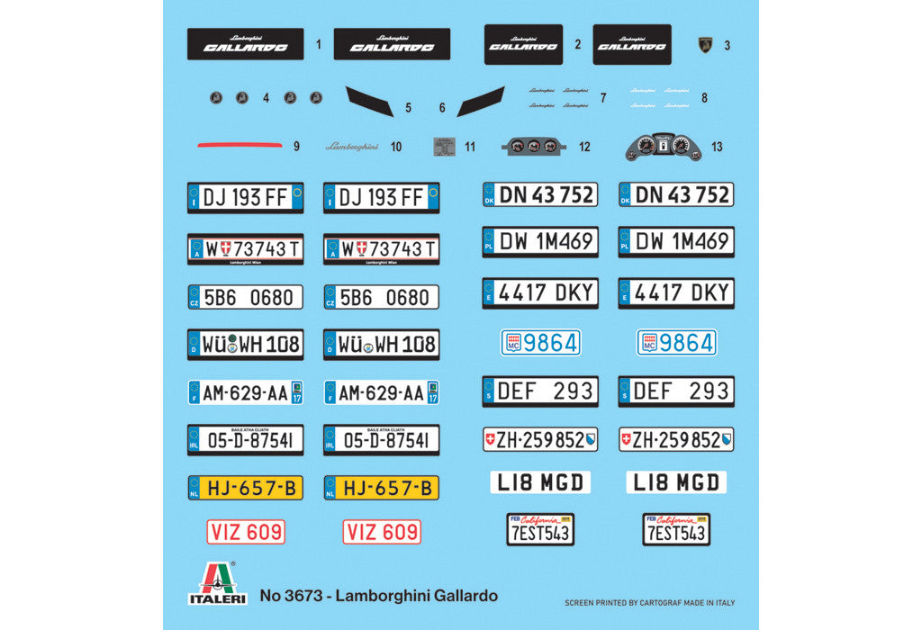 ITALERI 1/24 Lamborghini Gallardo Kit 3673