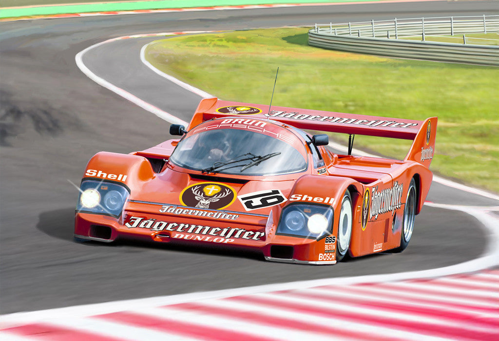 ITALERI 1/24 Porsche 956 Jägermeister Racing Car 3678