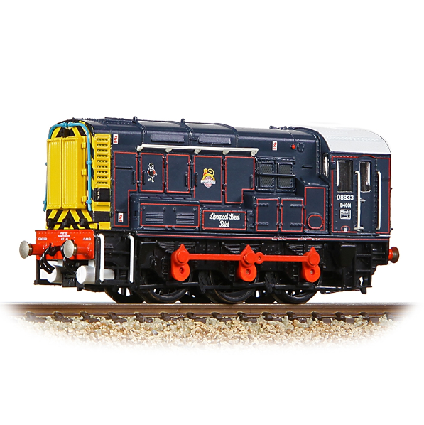 Graham Farish Class 08 08833 Liverpool Street Pilot BR/GER Lined Blue (Early Em.) 371-015E