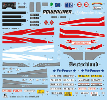 Italeri 1/24 Mercedes Benz SK 1844 LS V8 Kit 3956