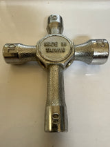 Thunder Tiger 4-WAY CROSS WRENCH (6, 8, 10 &  12mm HEX SIZES) SECOND HAND