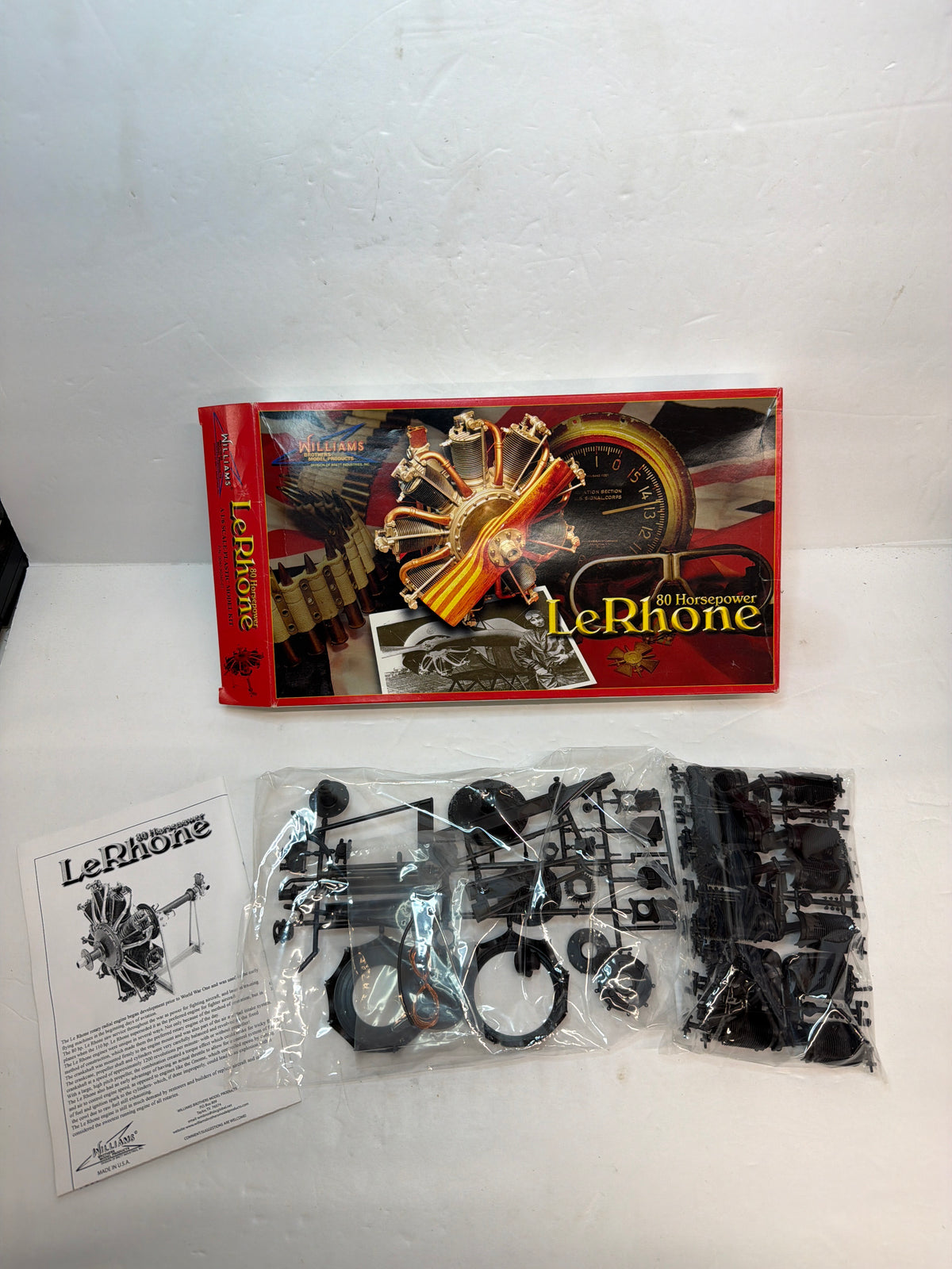 Williams Brothers 30260 80 HP Le Rhône 9C Rotary Aircraft Engine — 1/6 Scale