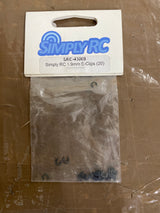 SIMPLYRC SRC-40069 1.9mm E-Clip (20pcs) (Box 7)