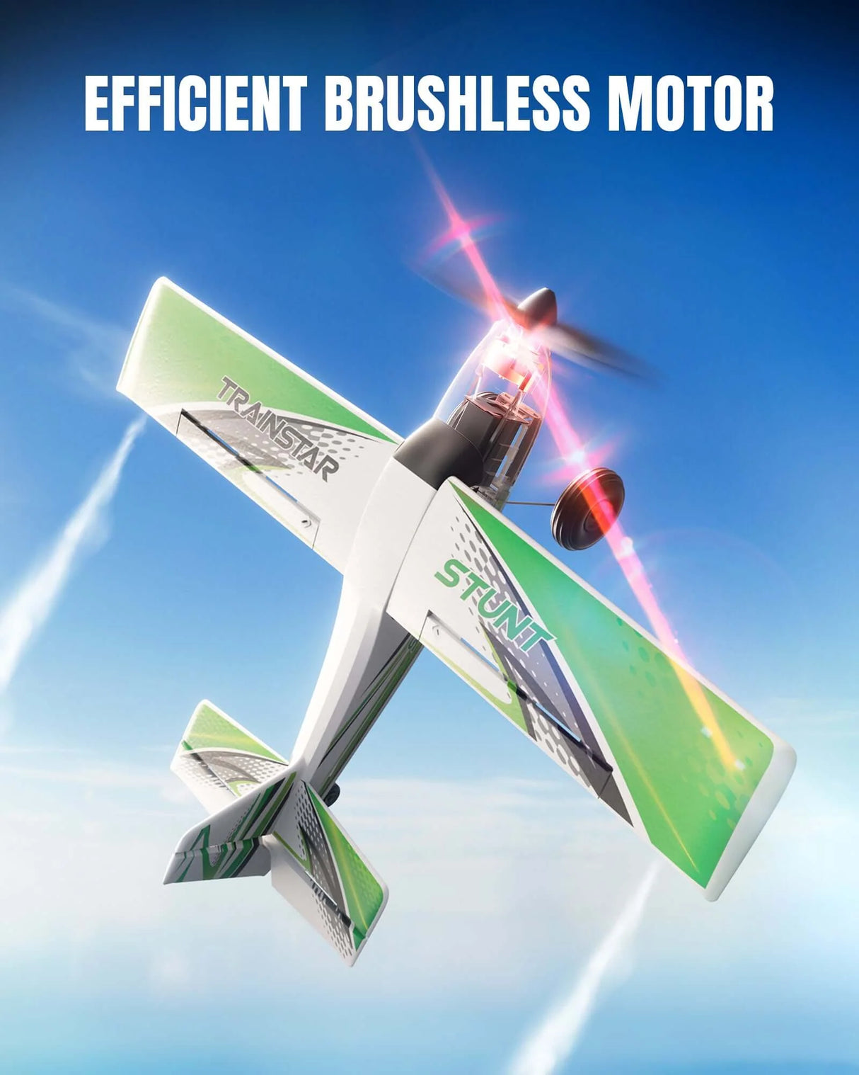 VOLANTEX TRAINSTAR STUNT 500MM 4CH BRUSHLESS WITH GYRO RTF GREEN - For Pre Order - Expected Late September
