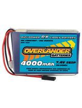 Overlander 4000mAh 7.4V 2S2P Rx Digi-Power LiPo Battery