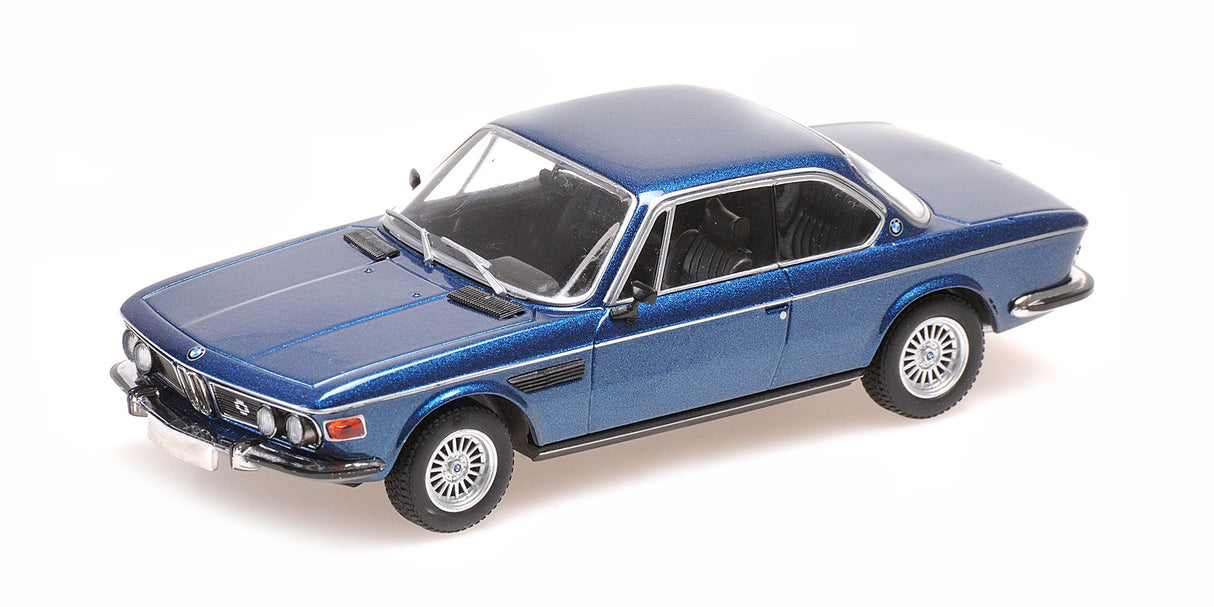 Minichamps Die Cast Collectables - 1:43 1968 BMW 3.0 CS - Blue Metallic