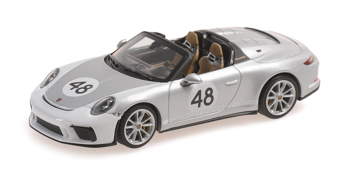 Minichamps Die Cast Collectables - 1:43 2019 Porsche 911 (991) Speedster - Silver