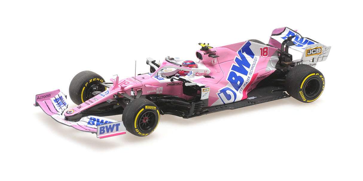 Minichamps Die Cast Collectables - 1:43 BWT Racing Point F1 Team Mercedes RP20 - L.Stroll - 3rd Place Sakhir GP 2020