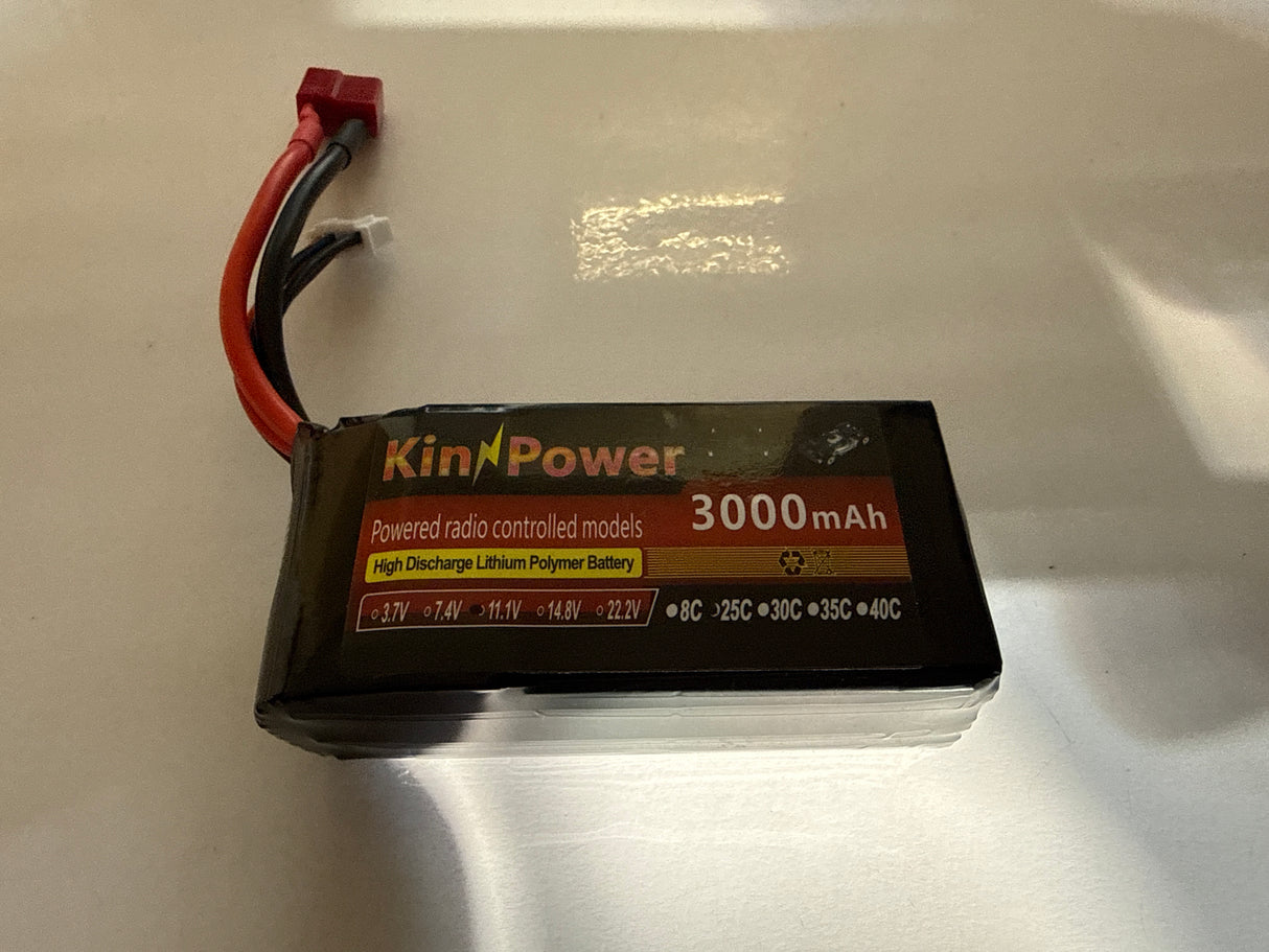 Kin Power 3s 3000mAh LiPo Battery - SECOND HAND