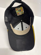 VALENTINO ROSSI VR 46 (in Yellow & orange)  Baseball Cap Black Team Logo (second hand)
