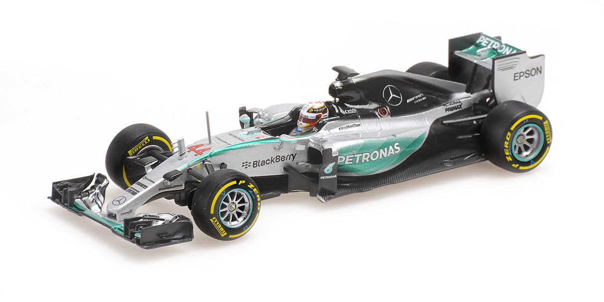 Minichamps Die Cast Collectables - 1:43 Mercedes AMG Petronas F1 Team W06 Hybrid Lewis Hamilton - World Champion 2015